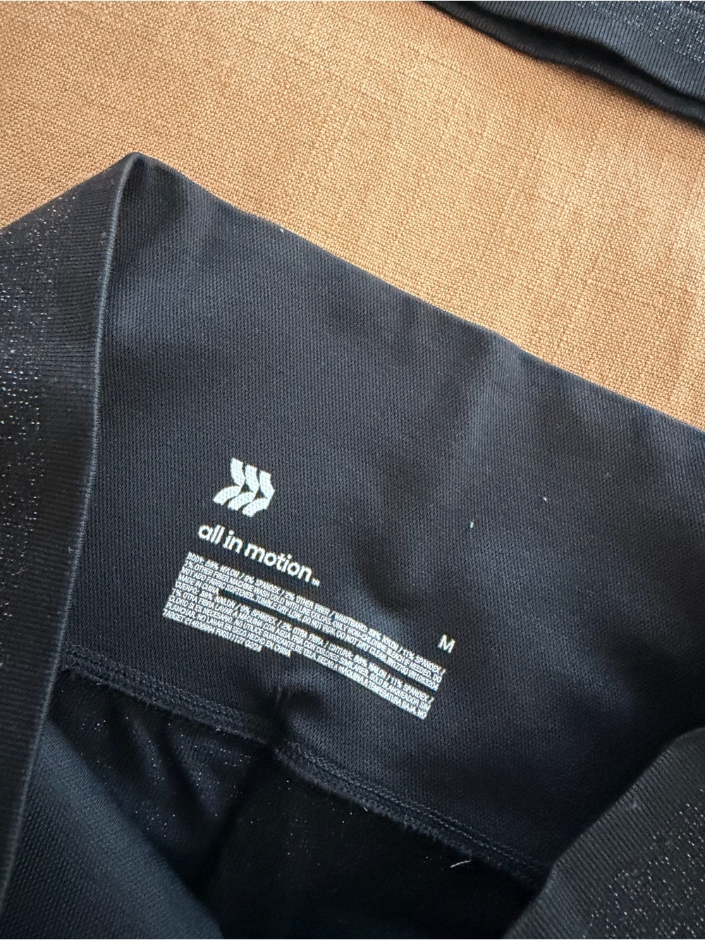all in motion Black Sparkle Leggings & Bra Set - Size Med - Picture 3 of 7